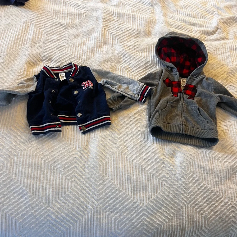 Navy and Gray Baby Jacket‎ Set size 12 months